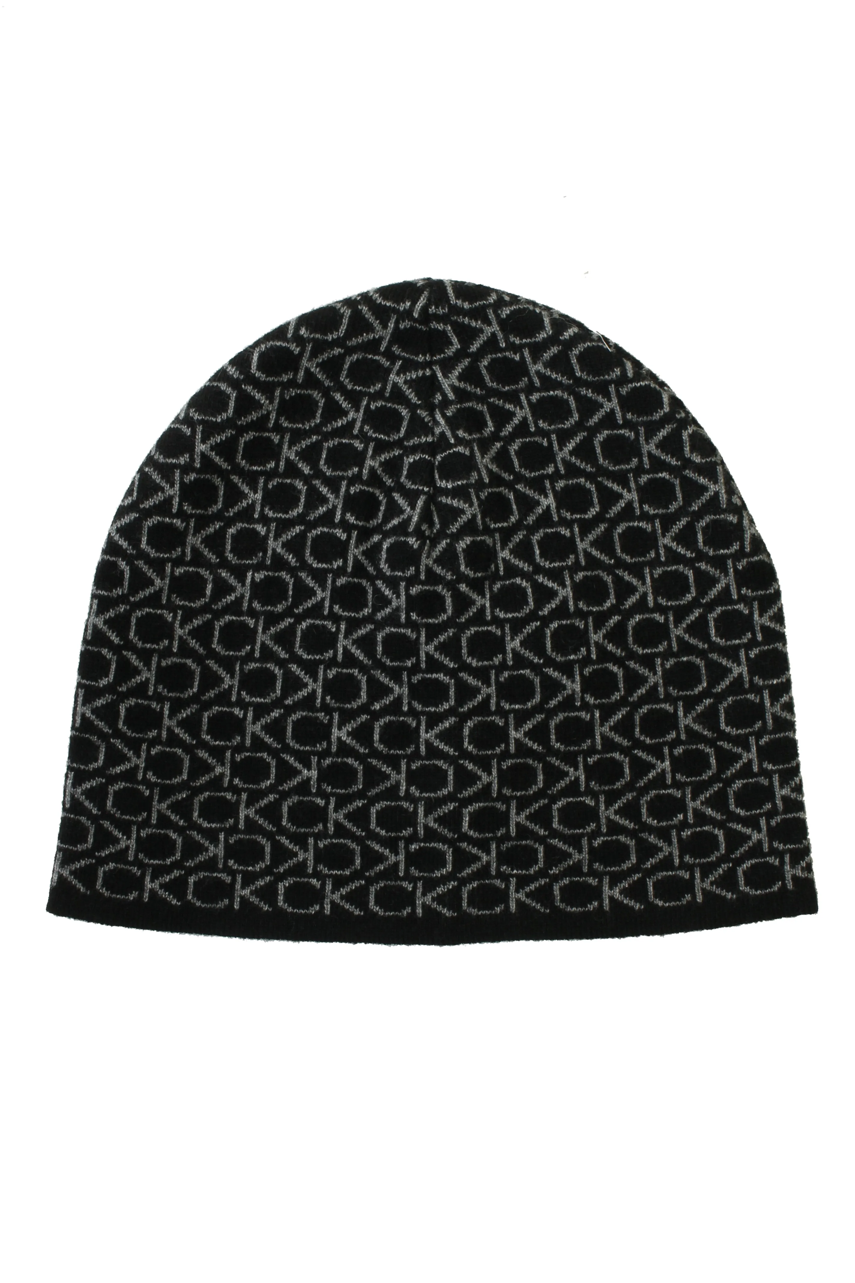 Calvin Klein men's CK monogram wool beanie hat