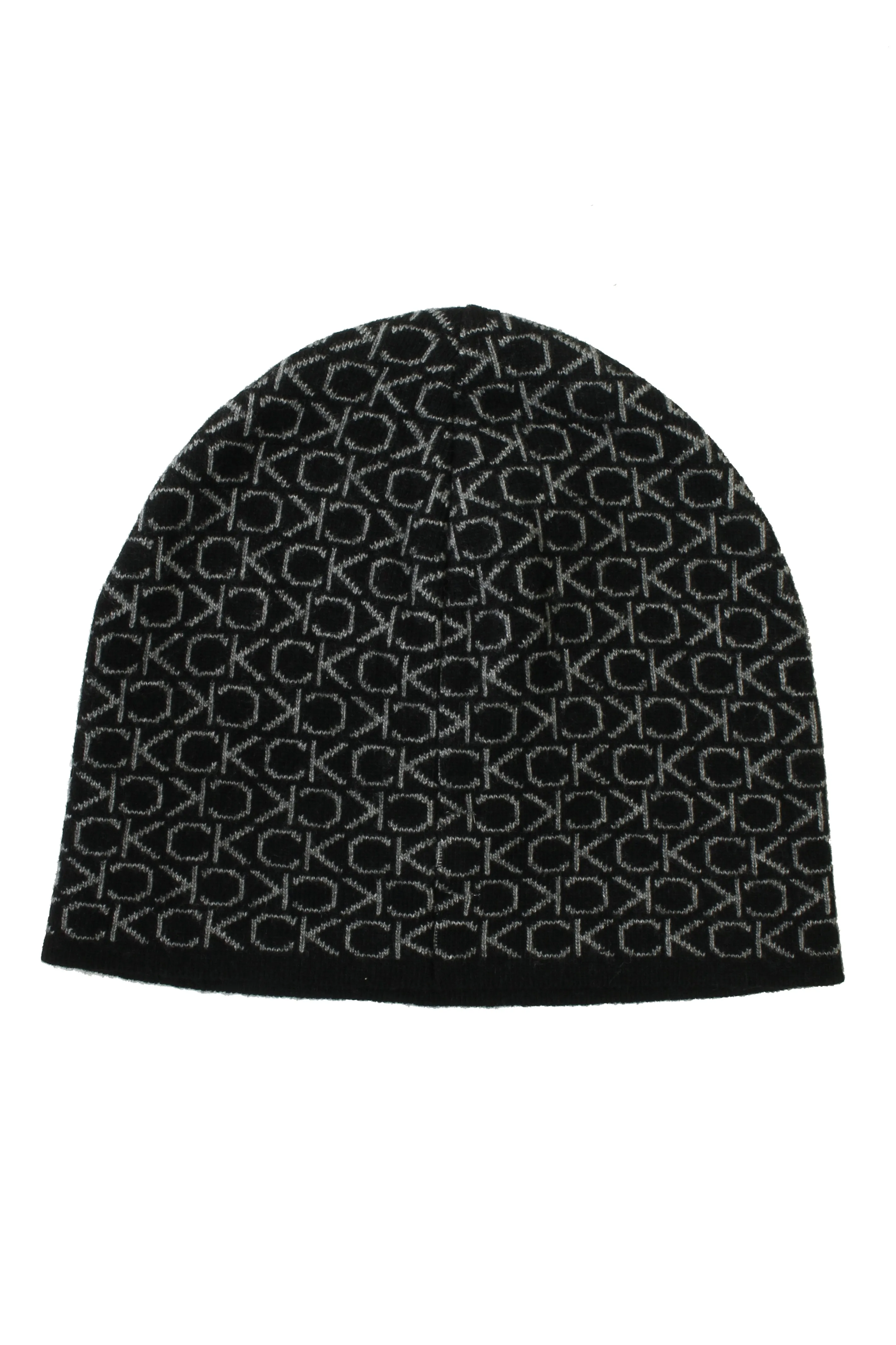 Calvin Klein men's CK monogram wool beanie hat