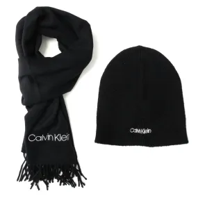 Calvin Klein Men's Wool Beanie Scarf Set