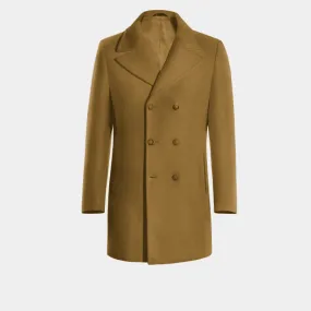 Camel Double breasted overcoat