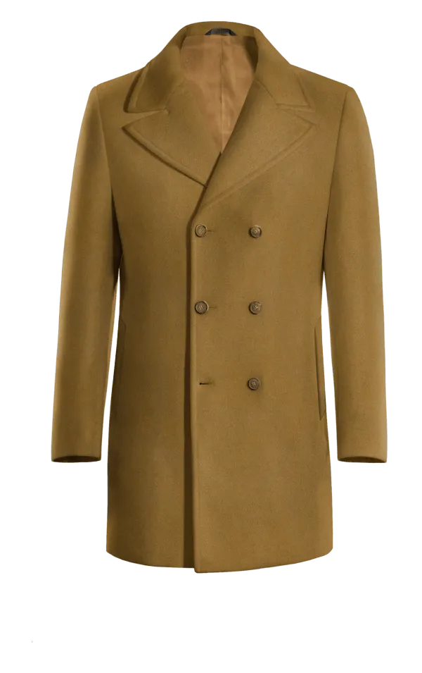 Camel Double breasted overcoat