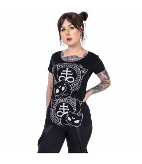 Camiseta Cat Craft T Chica Negra Gatos Ouija INNOCENT