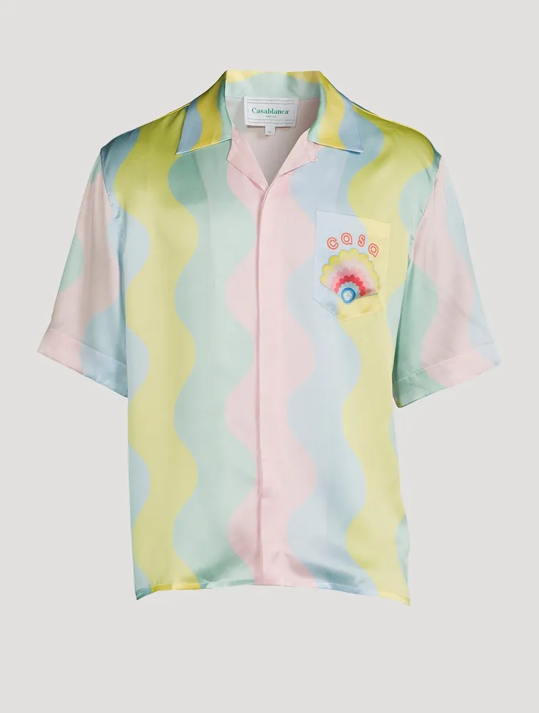 CASABLANCA Casa Shell Silk Cuban Shirt