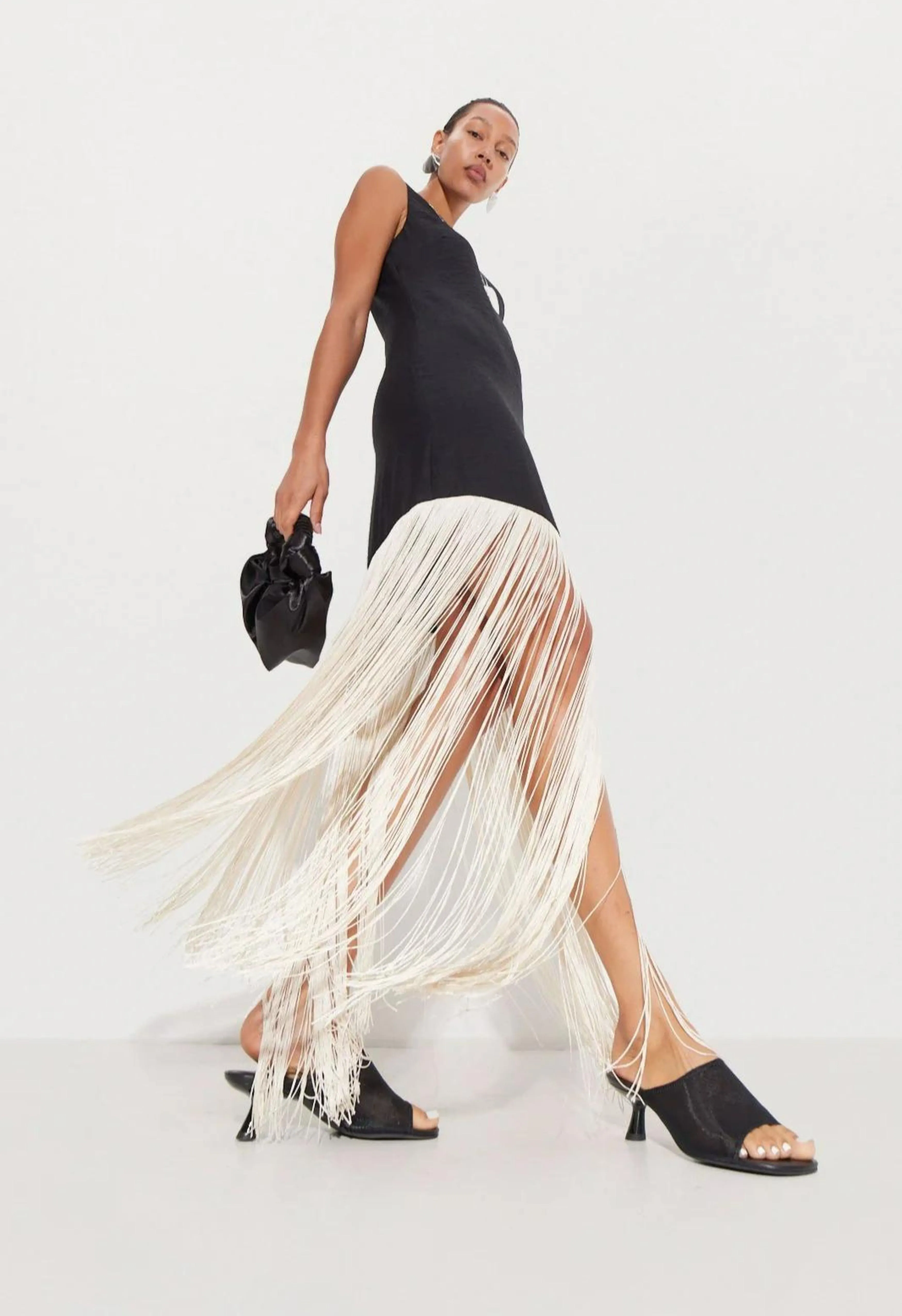 Casablanca Fringe Dress