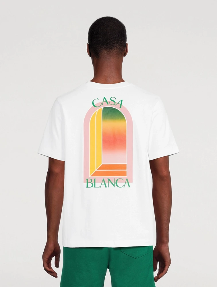 CASABLANCA Gradient Arch Logo T-Shirt