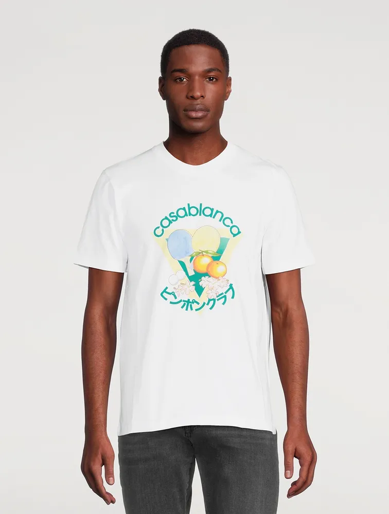 CASABLANCA Ping Pong Club Graphic T-Shirt