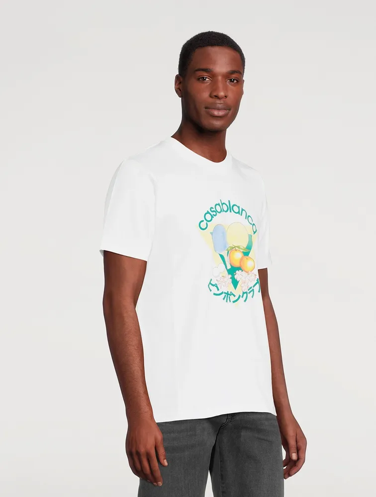 CASABLANCA Ping Pong Club Graphic T-Shirt