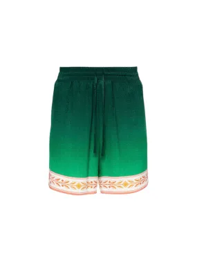 Casablanca Shorts Silk Unity Is Power Green