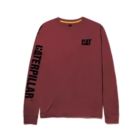 CAT Trademark Work Shirt - Long Sleeve - Brick Heather