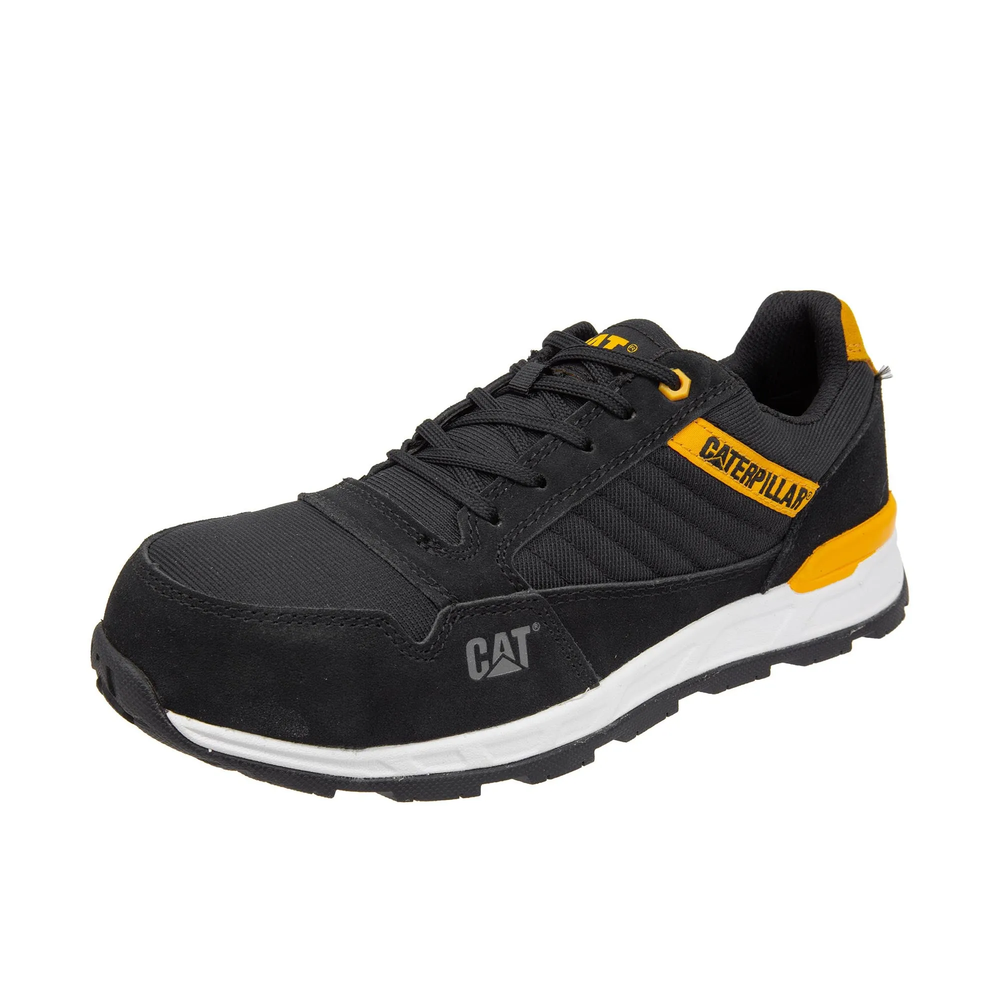 Caterpillar Composite Toe Black Cat Yellow