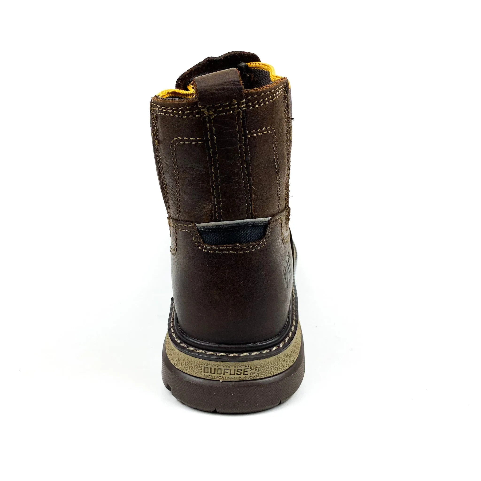 Caterpillar men's brown boots.