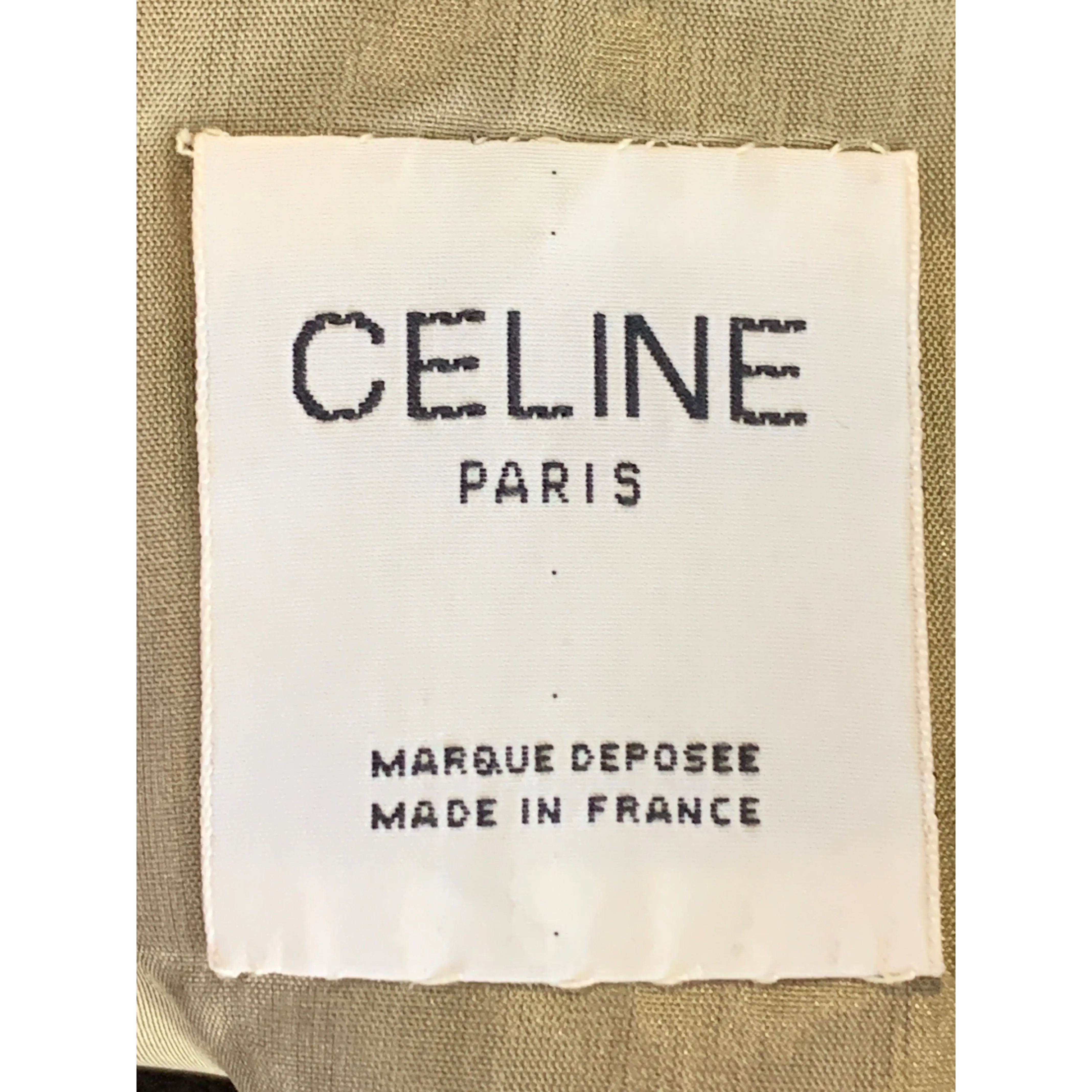 Celine coat khaki plain