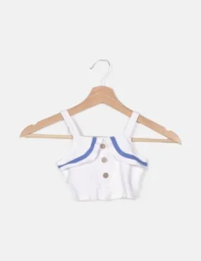 Charanga Crop top blanco