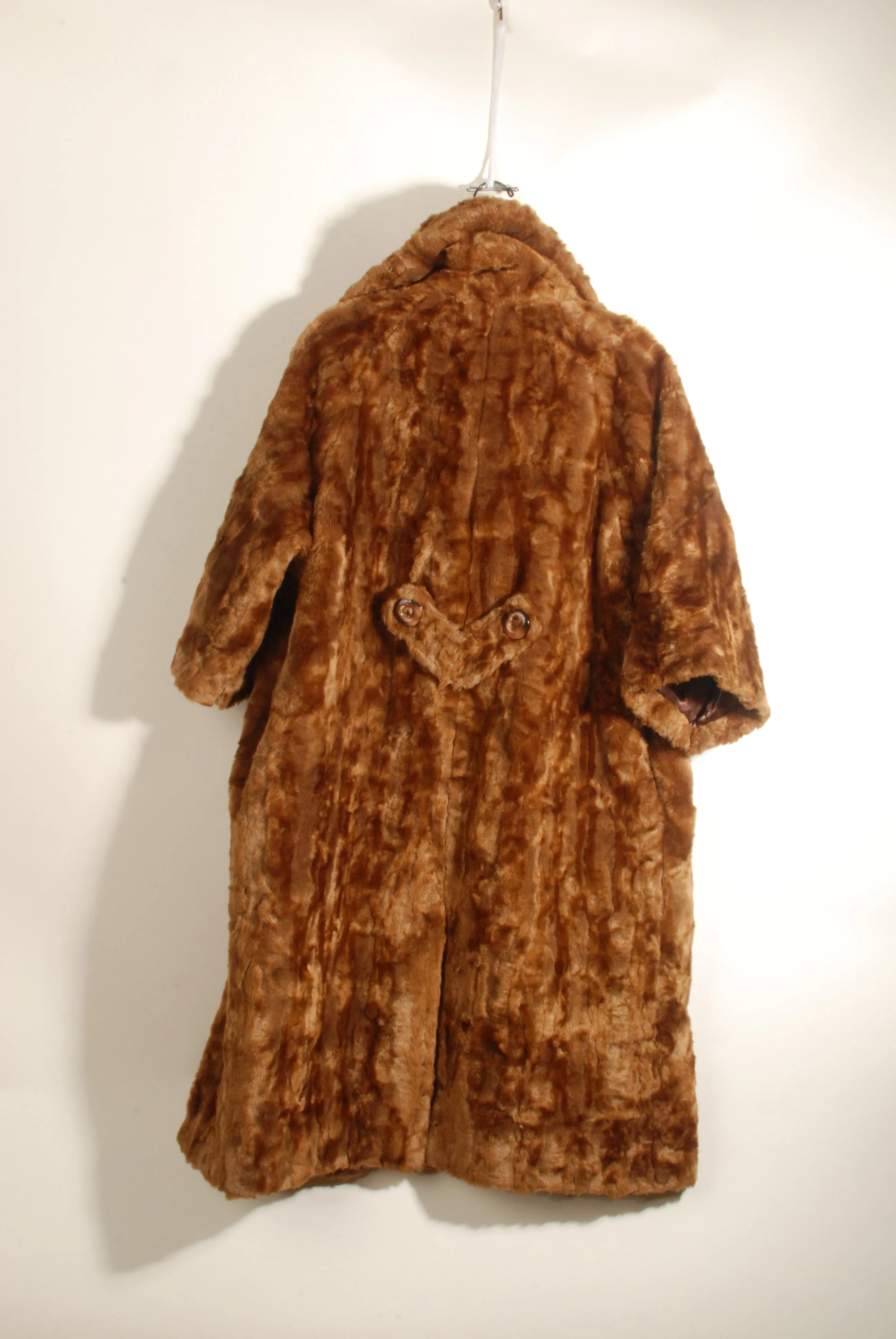 Chestnut Faux Fur Triangle Coat - X-Small - 2007