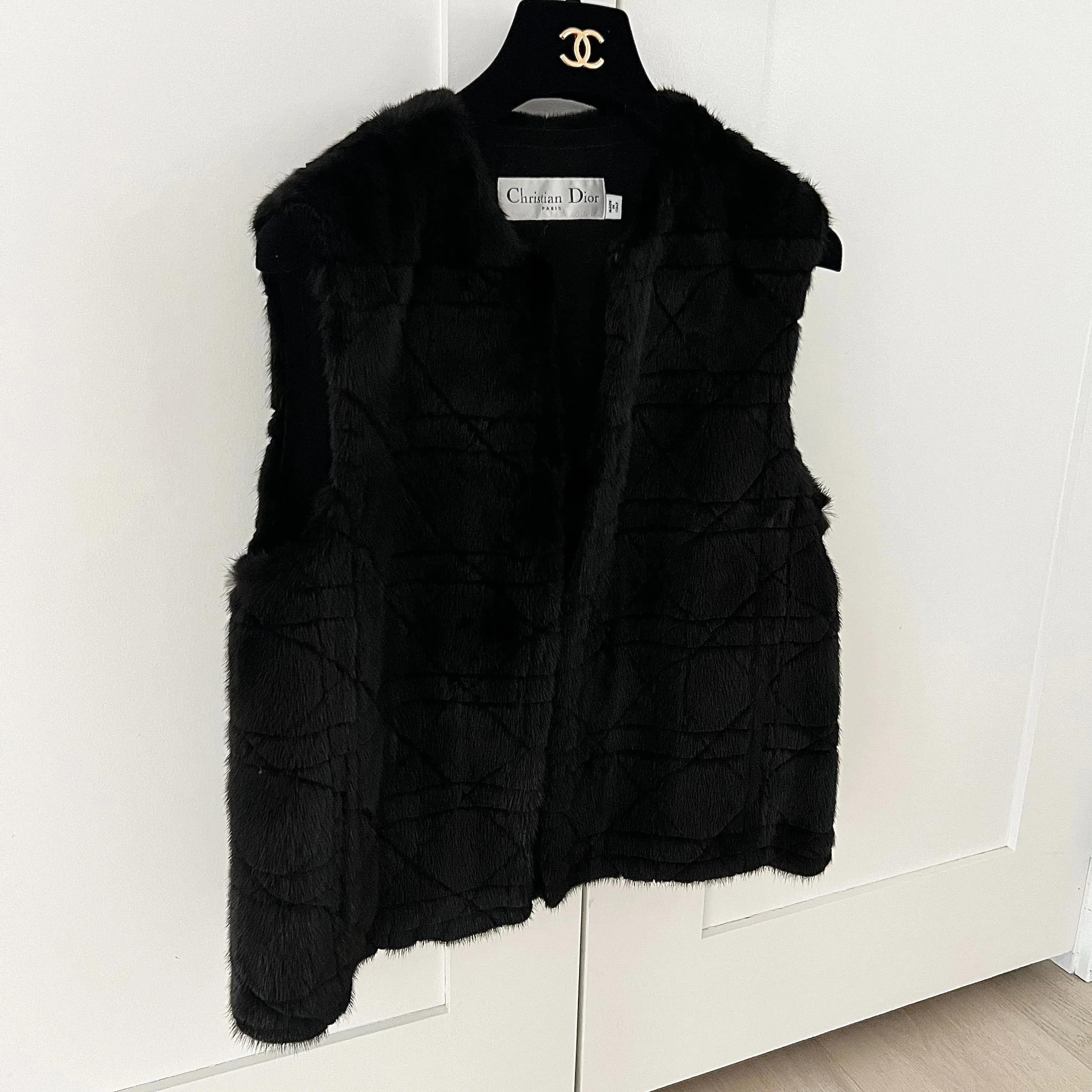 Christian Dior Mink Fur Cannage Vest