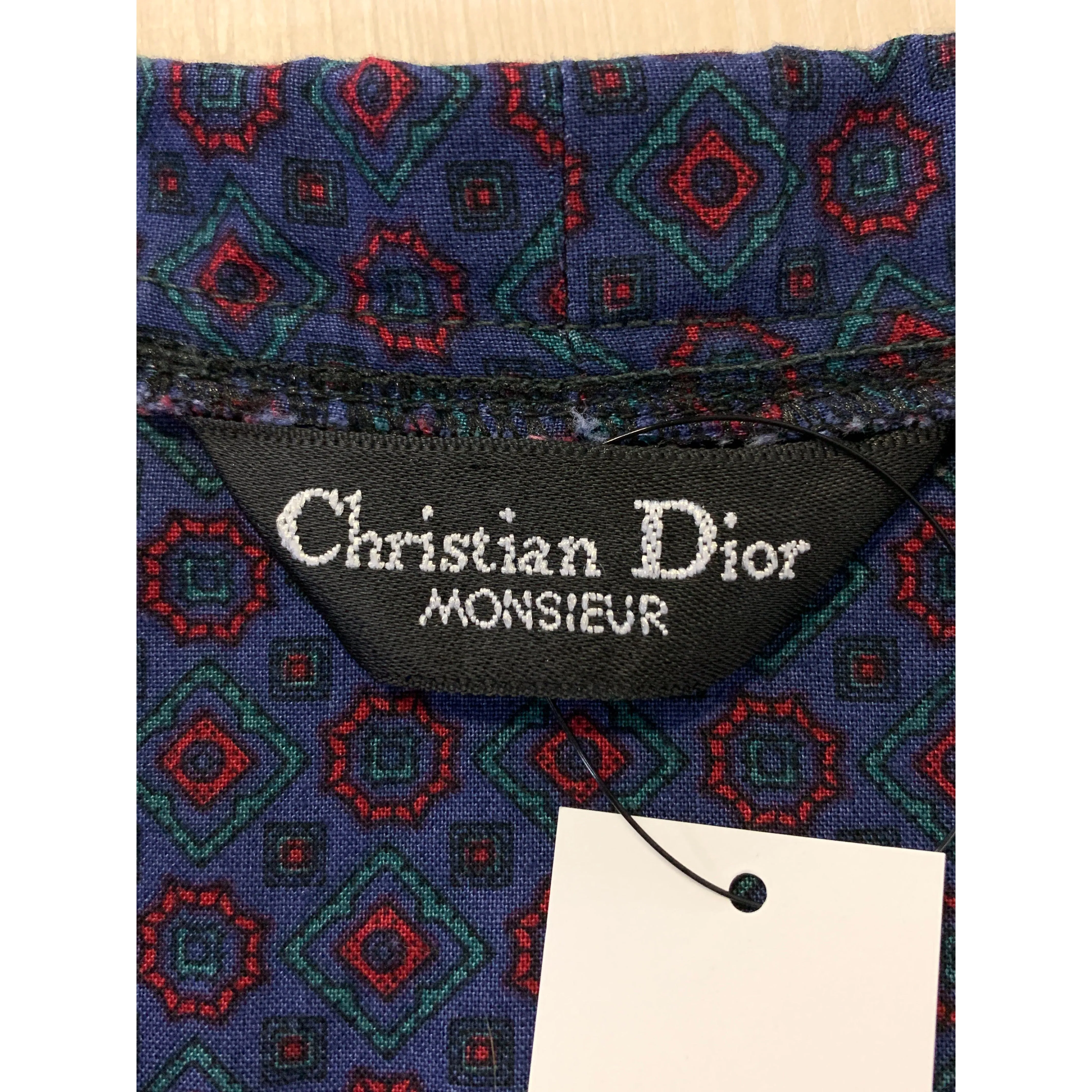 Christian Dior Monsieur Coat Blue Cotton