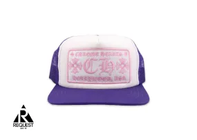 Chrome Hearts Hollywoody Trucker Hat Purple/Pink