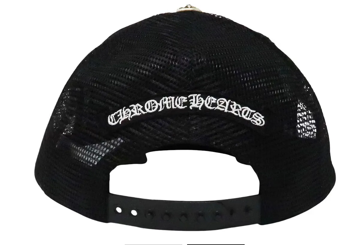 Chrome Hearts King Taco Trucker Hat Black and White