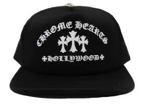 Chrome Hearts King Taco Trucker Hat Black and White