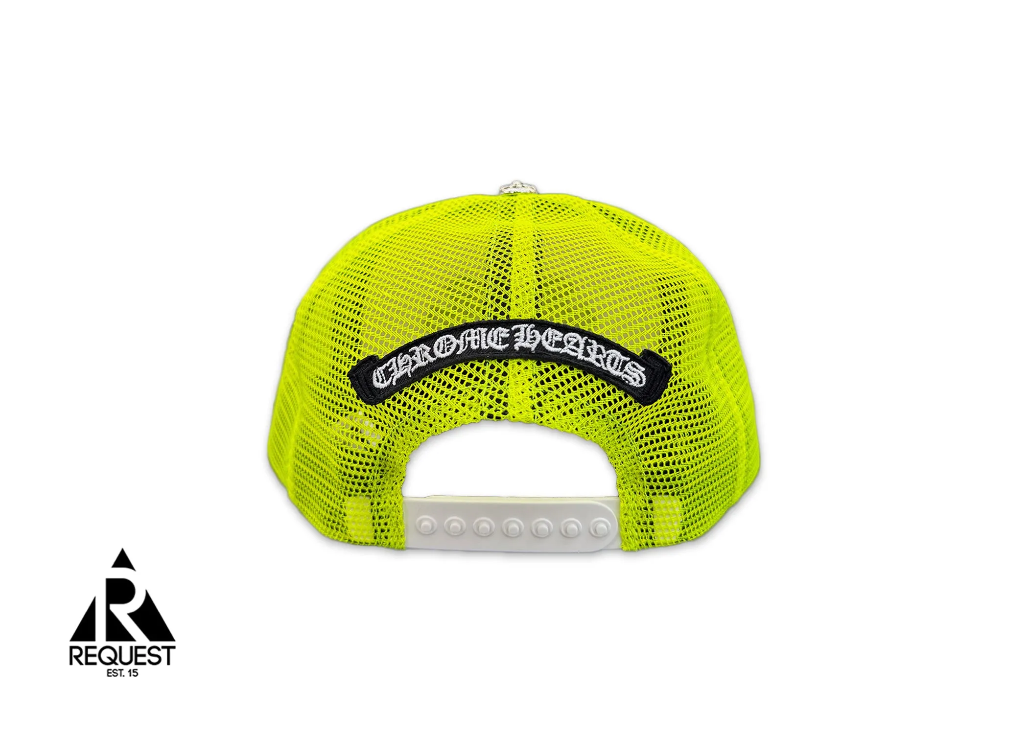 Chrome Hearts Triple Cross Trucker Lime Green - Miami Exclusive