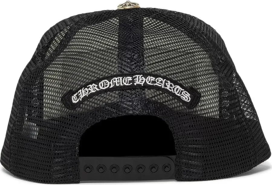 Chrome Hearts Trucker Hat White - Hollywood Chomper Truck Cap