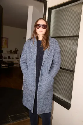 Classic Coat, Chambray Coat, Classic Chambray Coat, Versatile Chambray Coat, Stylish Classic Coat in Chambray, Classic Coat for 