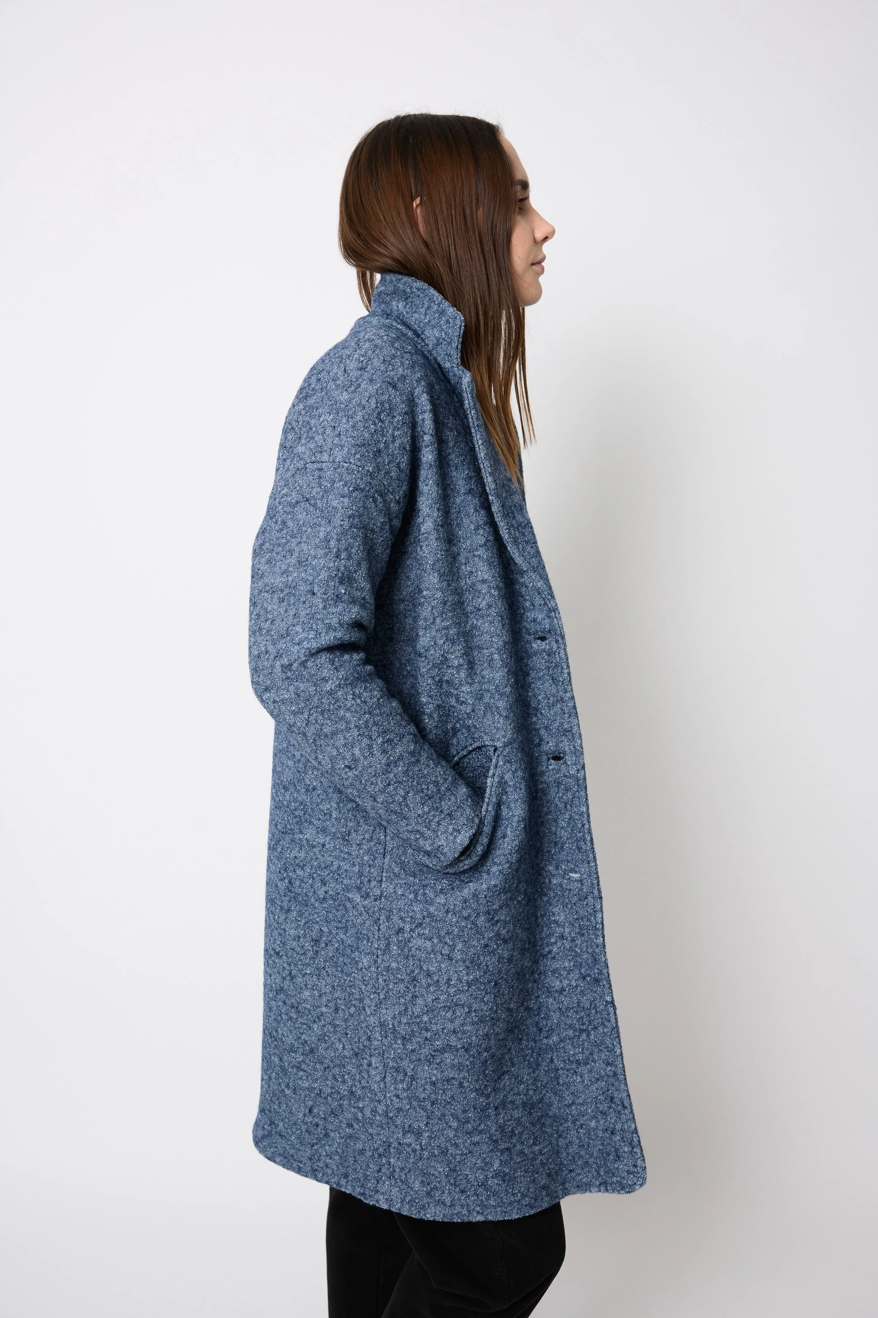 Classic Coat, Chambray Coat, Classic Chambray Coat, Versatile Chambray Coat, Stylish Classic Coat in Chambray, Classic Coat for 