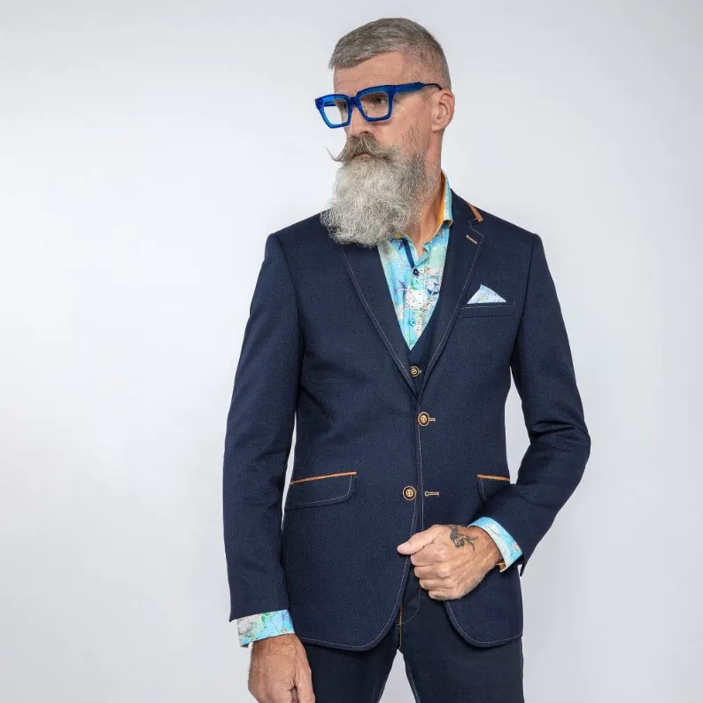 CLAUDIO LUGLI SIGNATURE MENS SLIM FITTED JACKET & WAISTCOAT CL1049