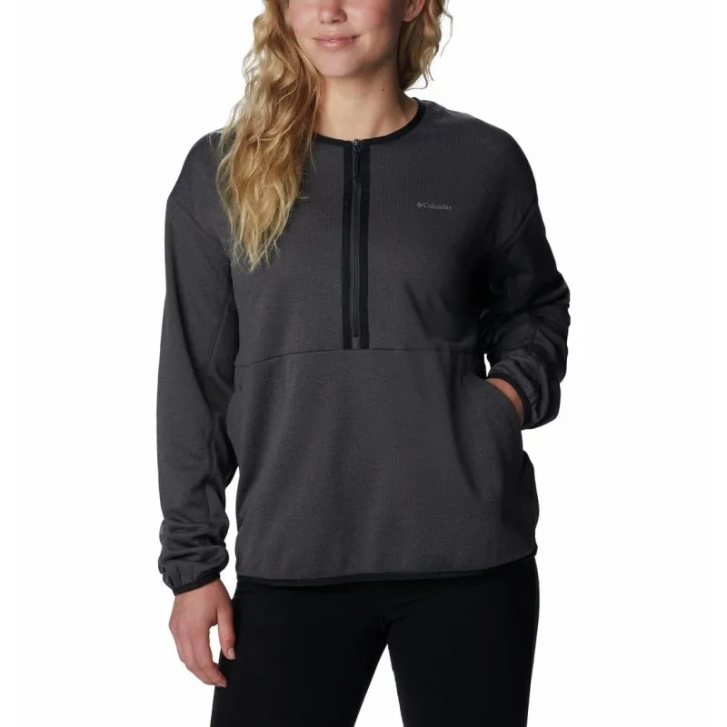 Columbia W Coral Ridge™ 1/2 Zip Midlayer (Shark) forro polar para mujer