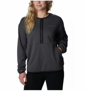 Columbia W Coral Ridge™ 1/2 Zip Midlayer (Shark) forro polar para mujer