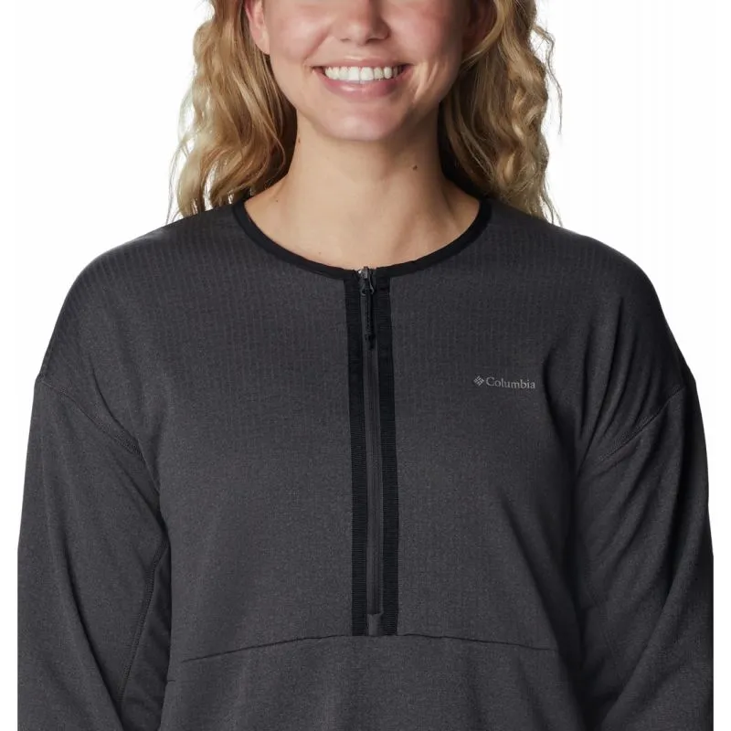 Columbia W Coral Ridge™ 1/2 Zip Midlayer (Shark) forro polar para mujer