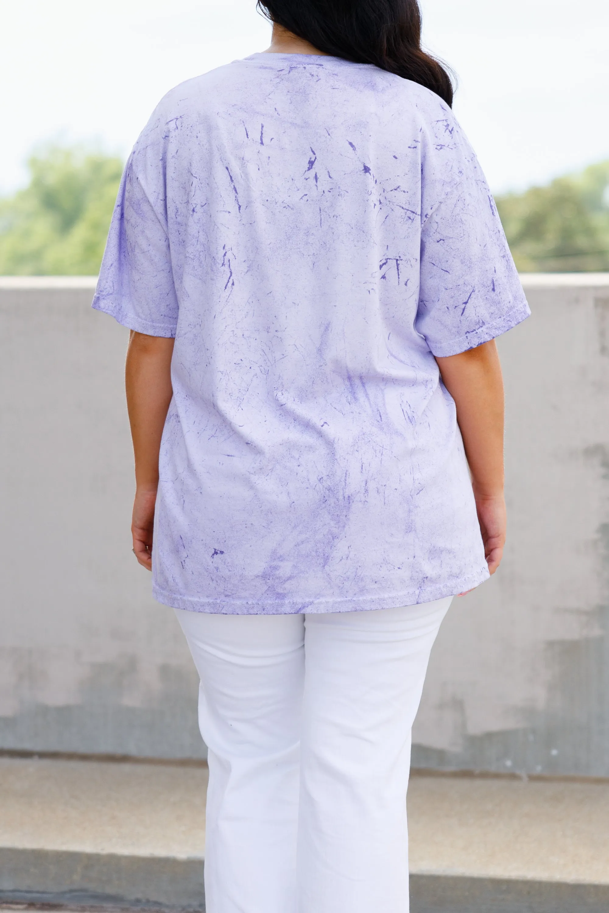 Comfort Colors: Give Him Butterflies Tee, Amethyst Colorblast