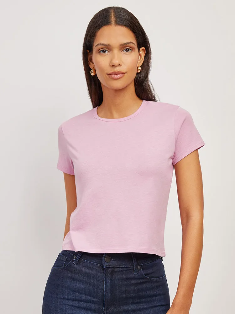 Cropped Fitted Crew Marcy Tee