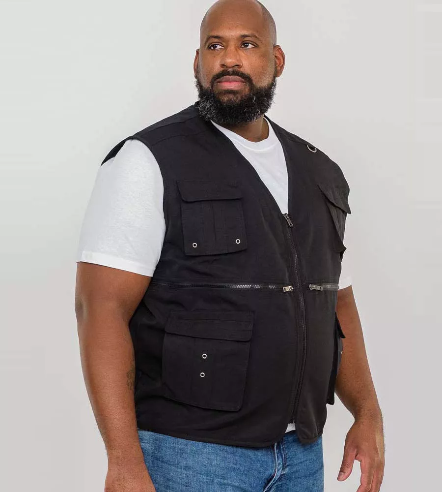 D555 Big Mens Multi Pocket Gilet (ACCORD)