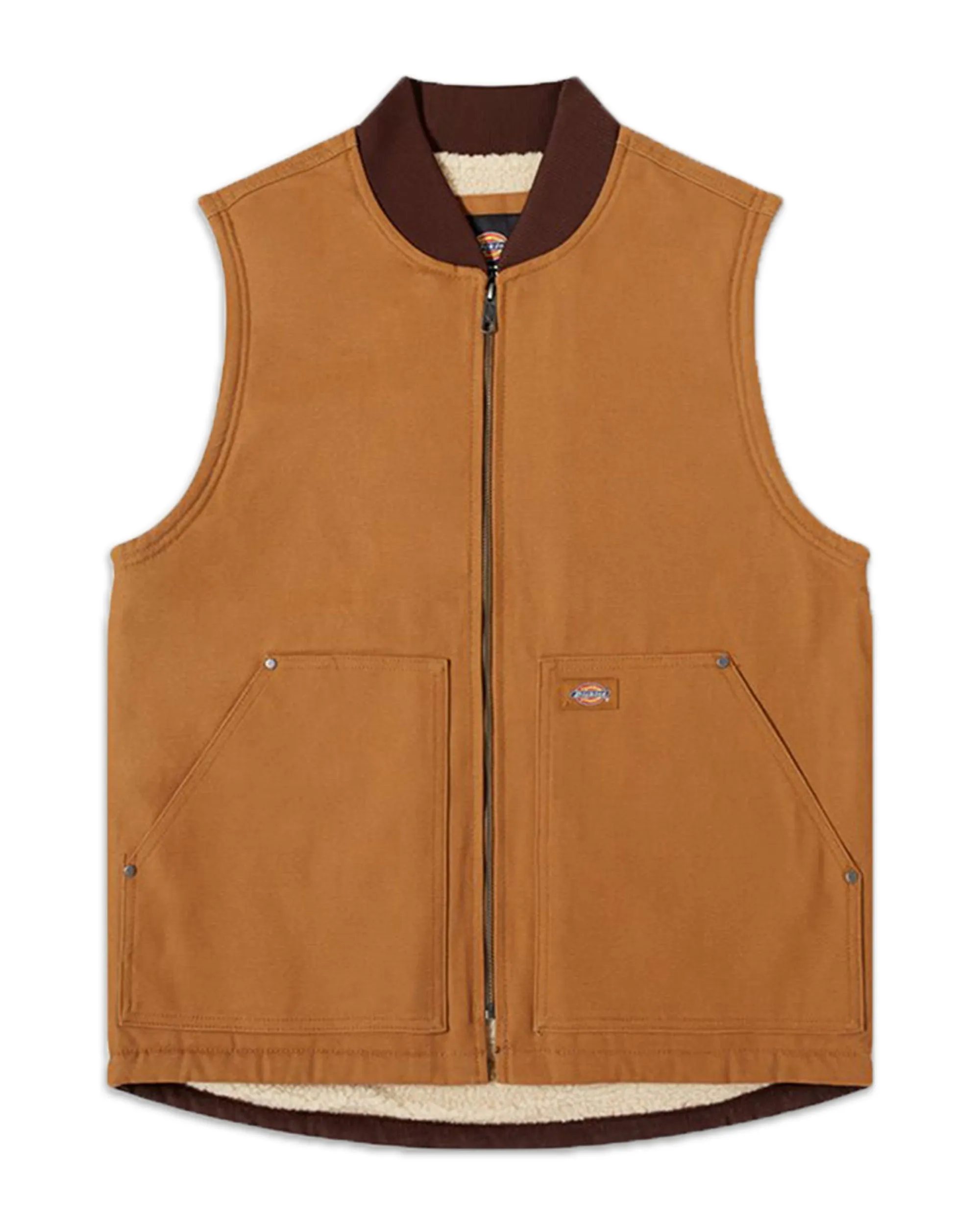 Dickies Duck Canvas Vest Stone Washed Brown Duck