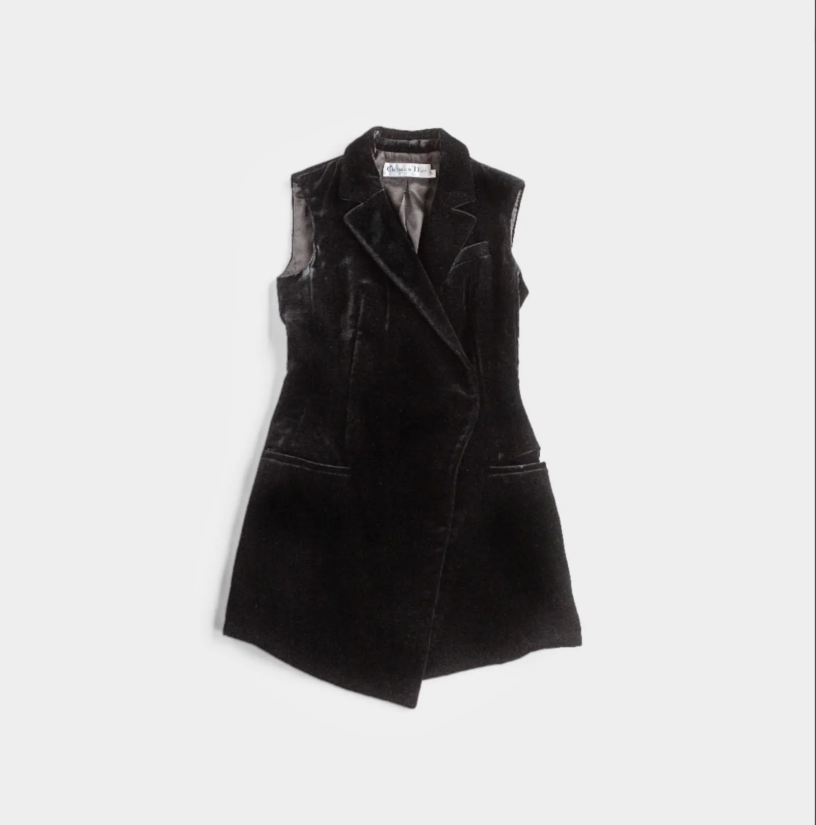 Dior velvet black gilet size 36 FR.