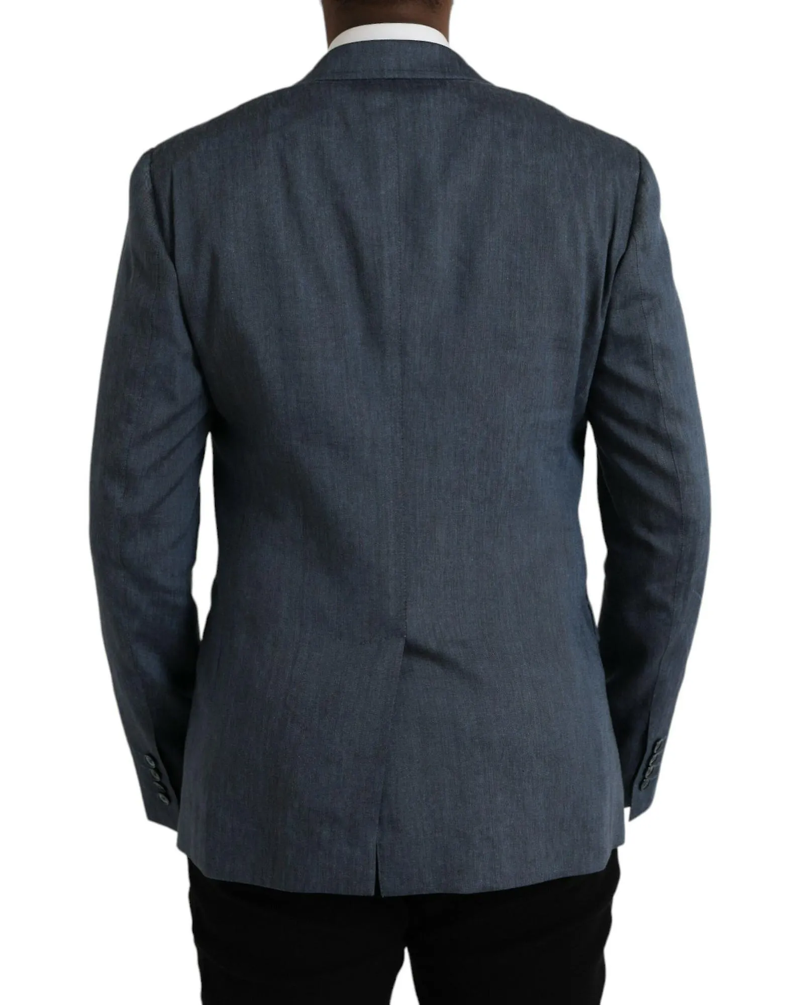 Dolce & Gabbana Linen Single Breasted Coat Blazer