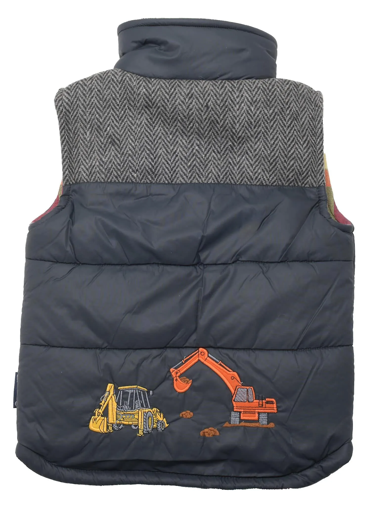 Dos tonos bordado Cavador Gilet