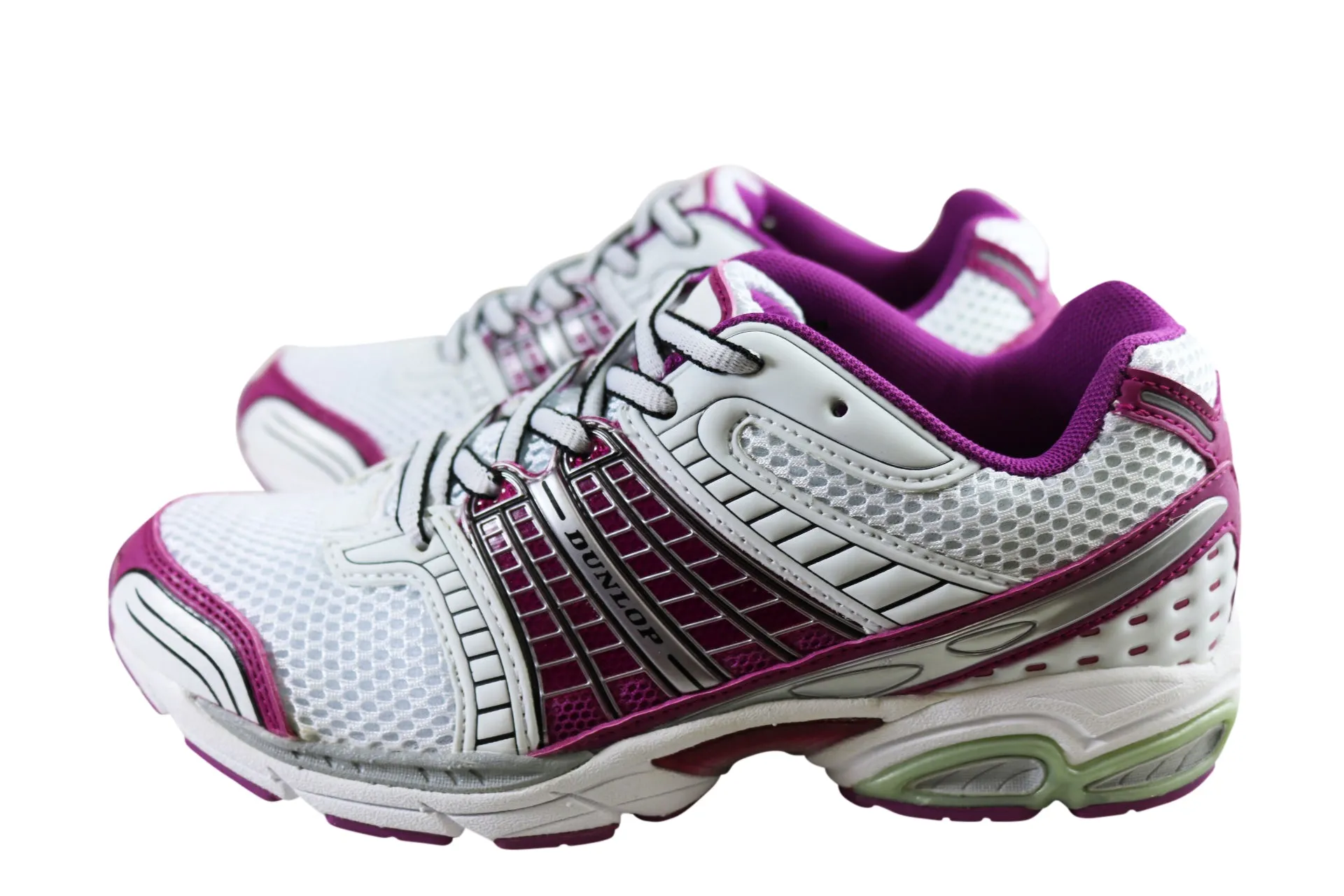 Dunlop Pure Womens Comfortable Lace Up Athletic Shoes