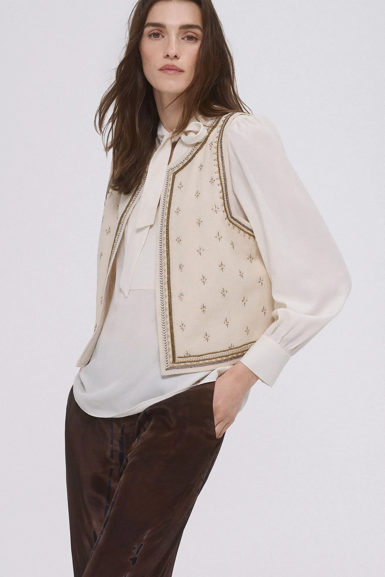 Embroidered waistcoat