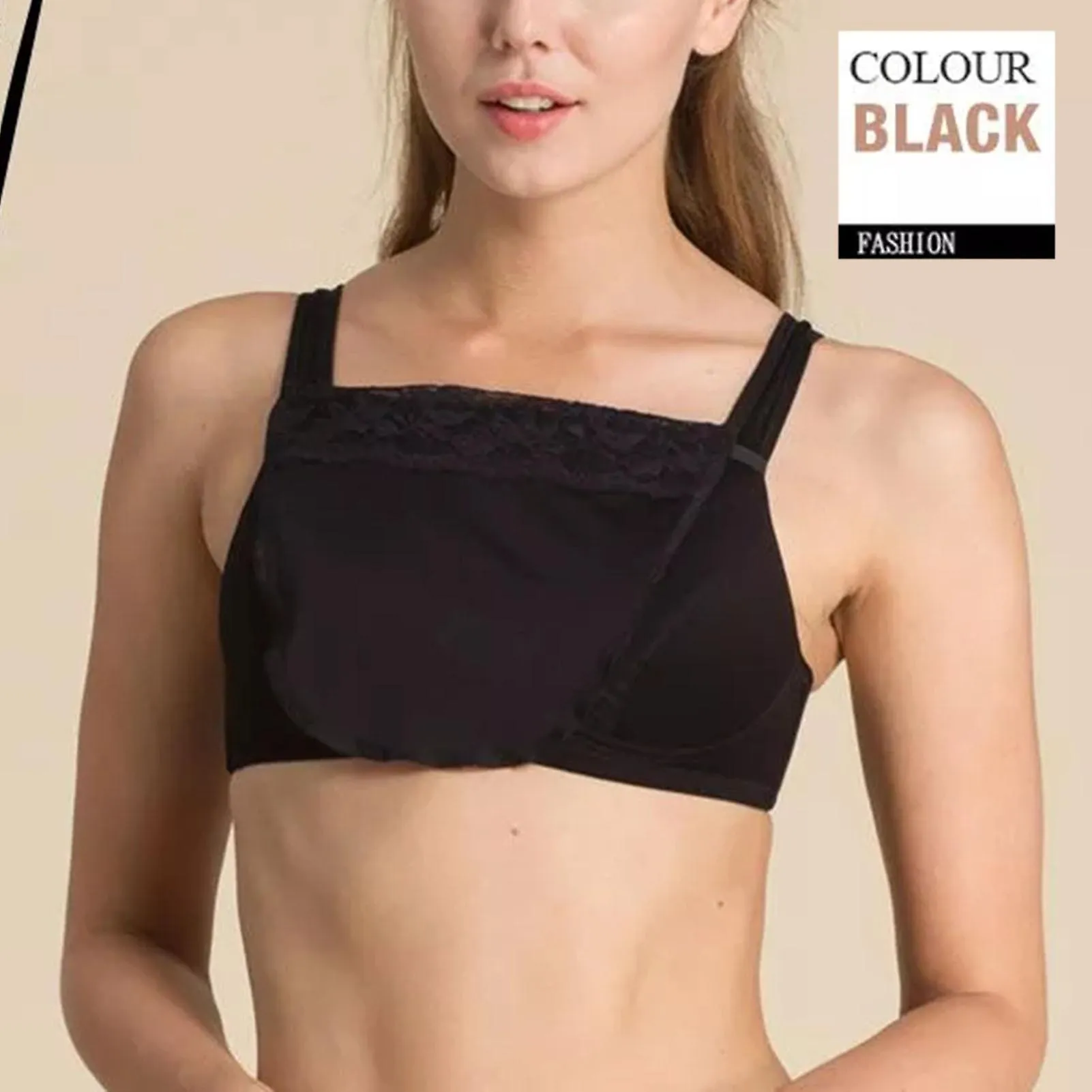 Encaje Privacidad Invisibles Sujetador Para Mujeres Anti Peep Clip-on Mock Camisole Bra