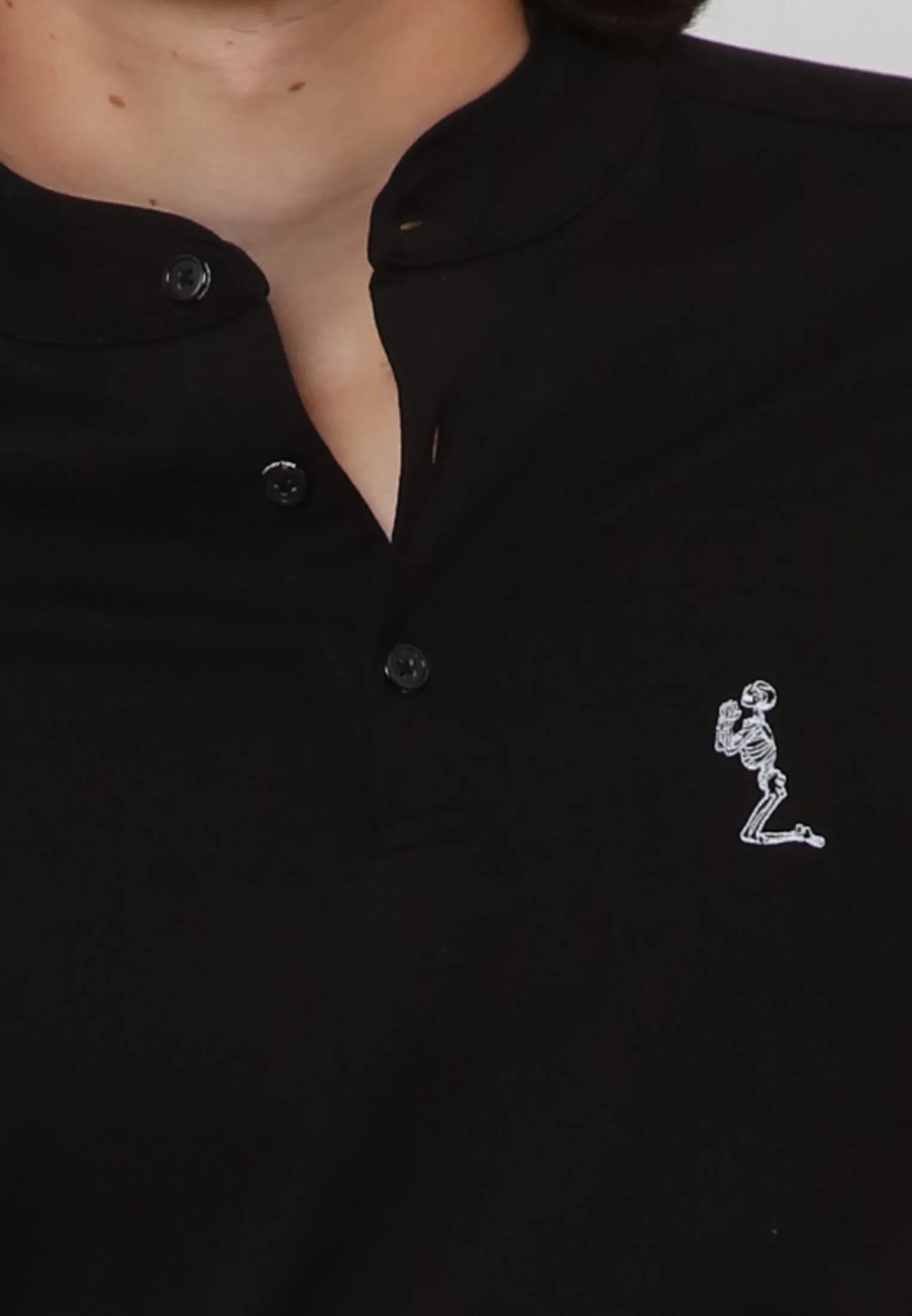 ESSENTIAL ORSON BLACK POLO SHIRT