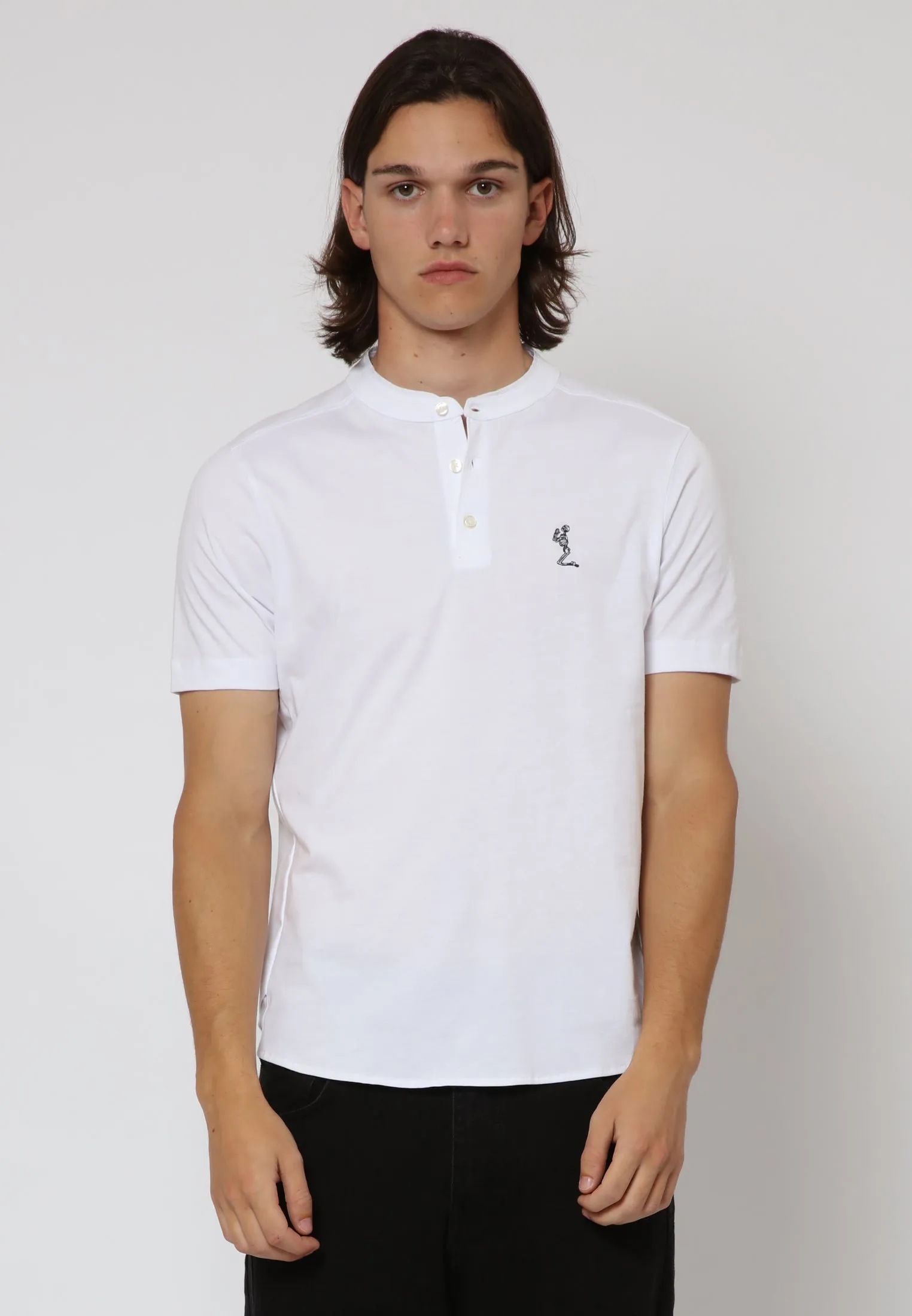 ESSENTIAL ORSON WHITE POLO SHIRT