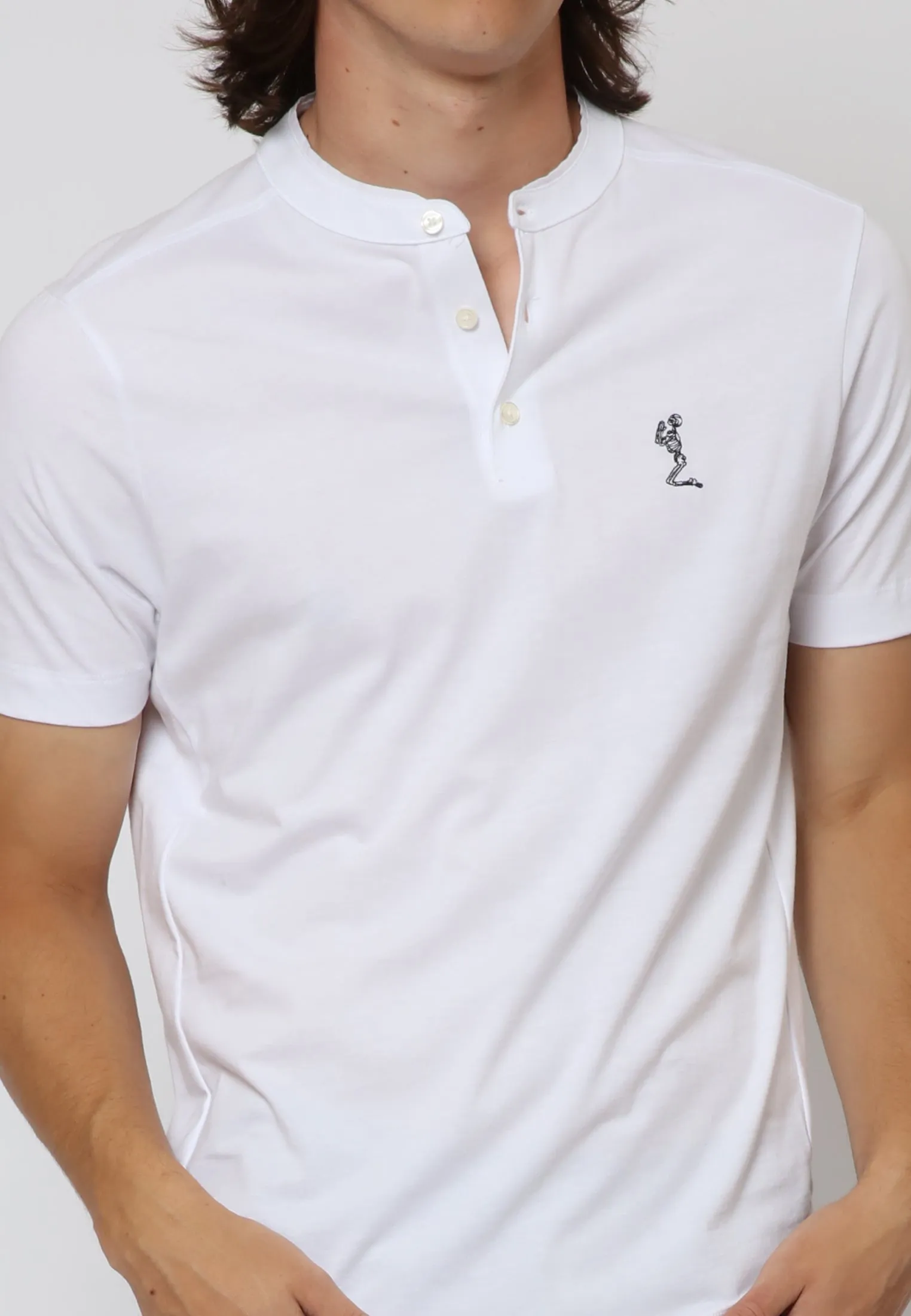 ESSENTIAL ORSON WHITE POLO SHIRT