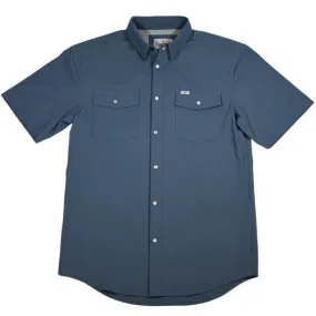 Ferrell Short Sleeve Snap Top Blue