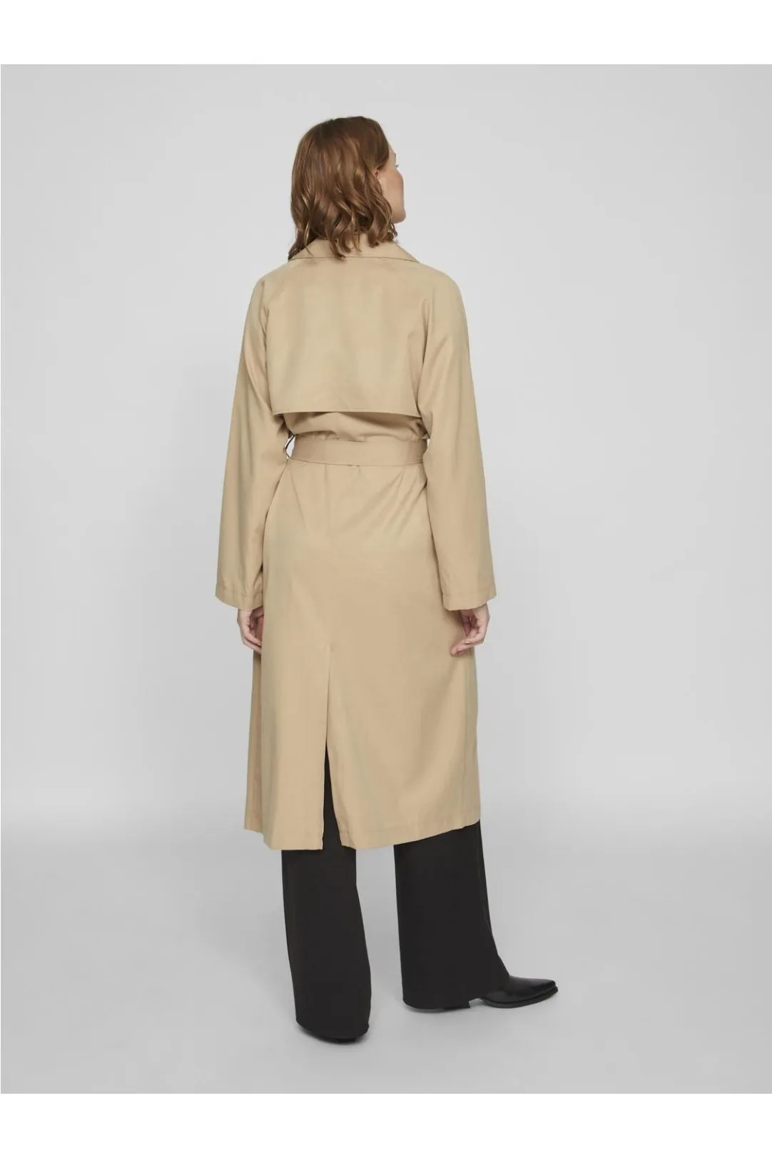 GABARDINA MIDI TRENCH COAT CAMEL