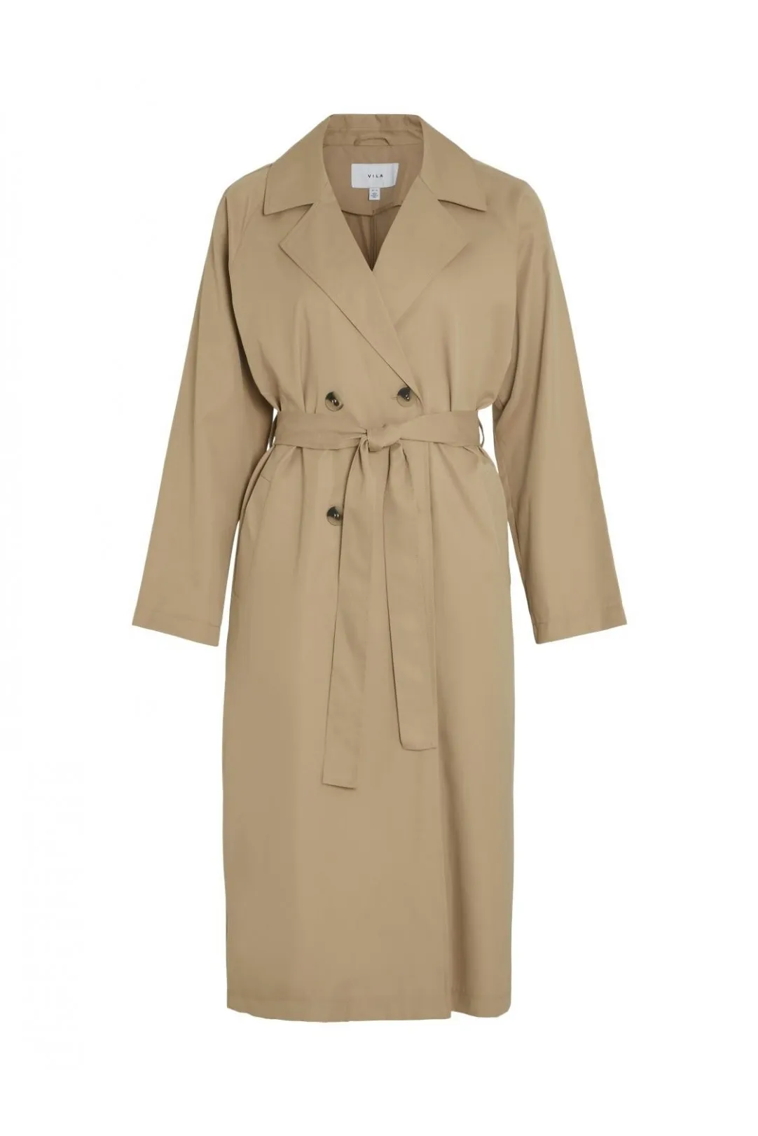 GABARDINA MIDI TRENCH COAT CAMEL