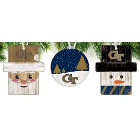 Georgia Tech Yellow Jackets 3-Pack Ornament Set