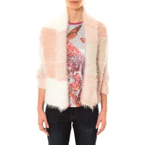 Gilet Bicolore LOLA blanc et rose