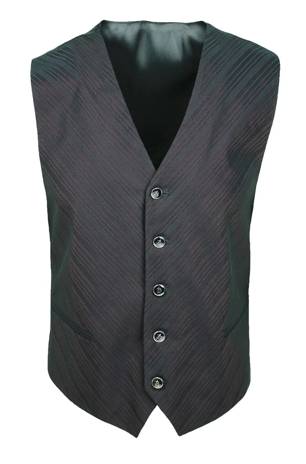 GILET PANCIOTTO UOMO SARTORIALE MARRONE RASO ELEGANTE 100% MADE IN ITALY